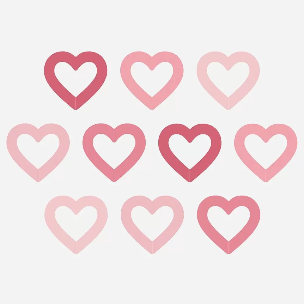 Online 10 Brand Heart Glasses Place Marks