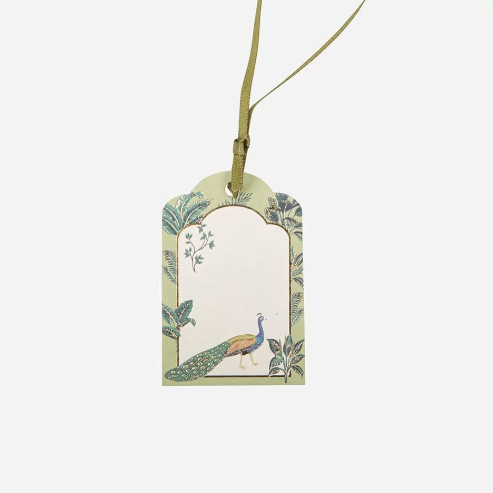 Cheap 10 Gift Tags Tropical Peacock Place Marks