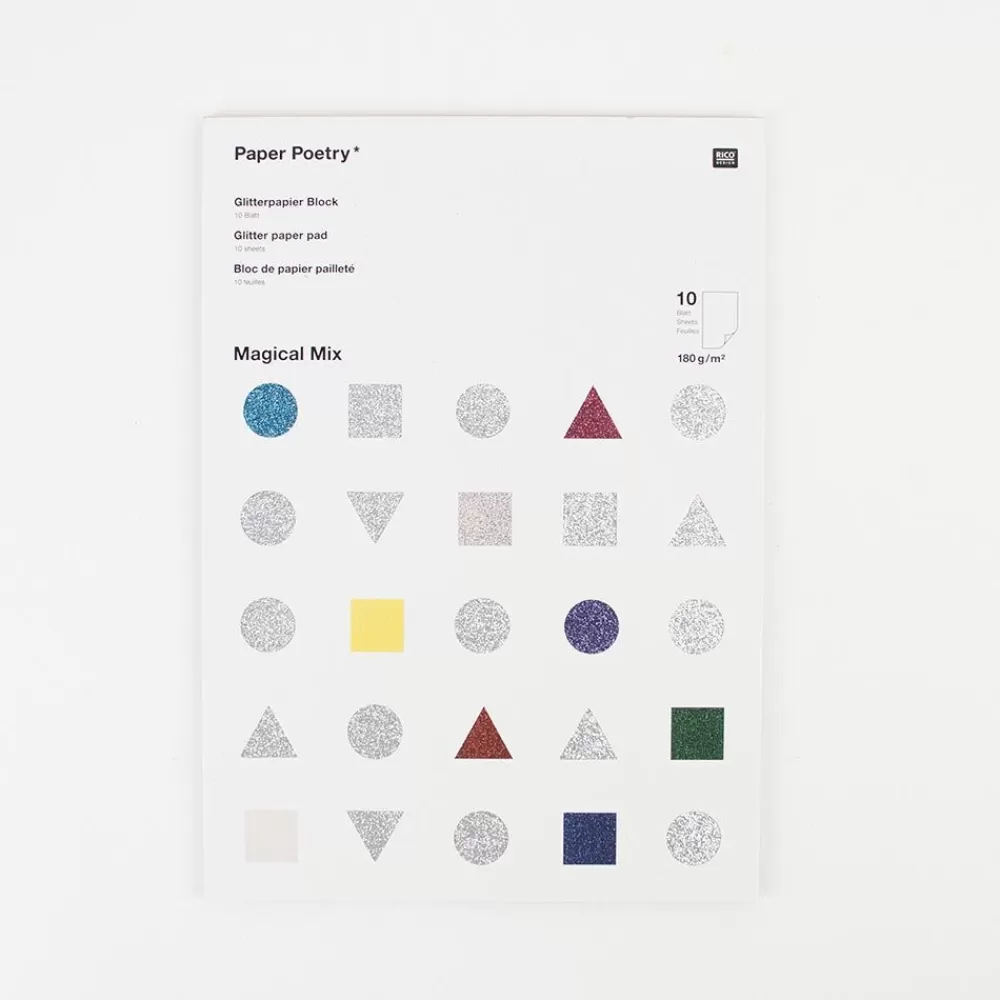 Flash Sale 10 Sheets Of Multi-Colored Glitter Paper Arts & Crafts