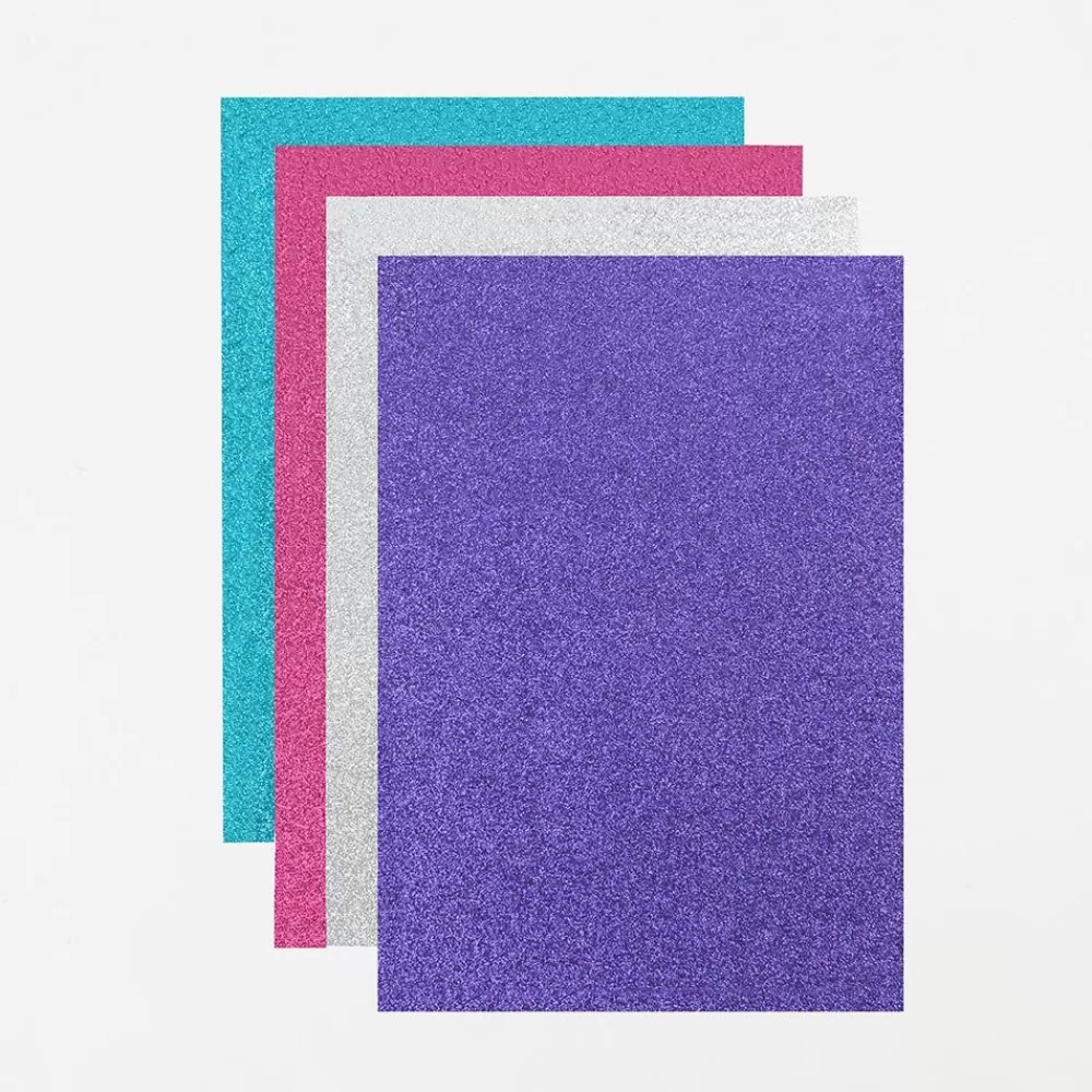 Flash Sale 10 Sheets Of Multi-Colored Glitter Paper Arts & Crafts