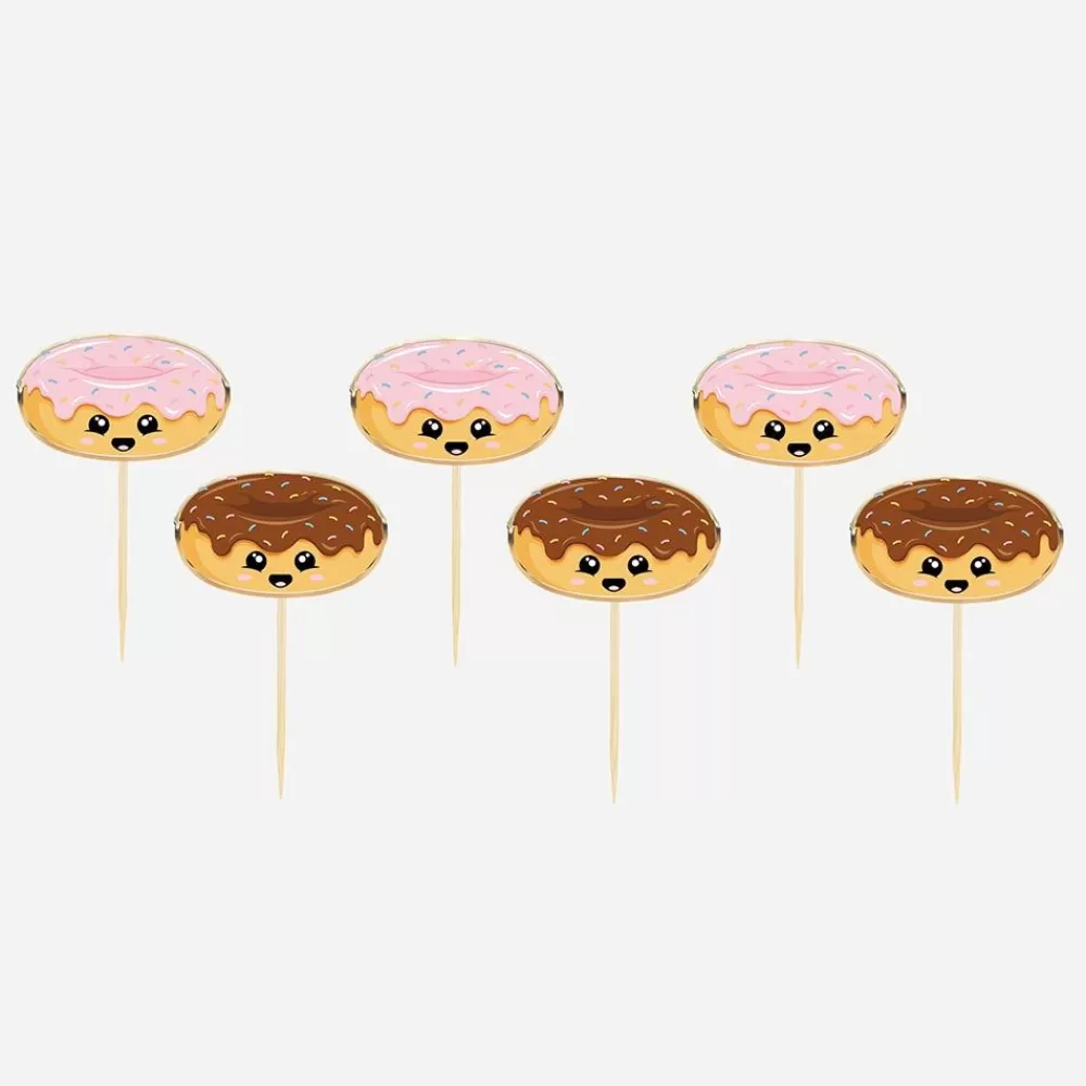 Flash Sale 10 Sweety Junk Food Cocktail Picks Cake Toppers