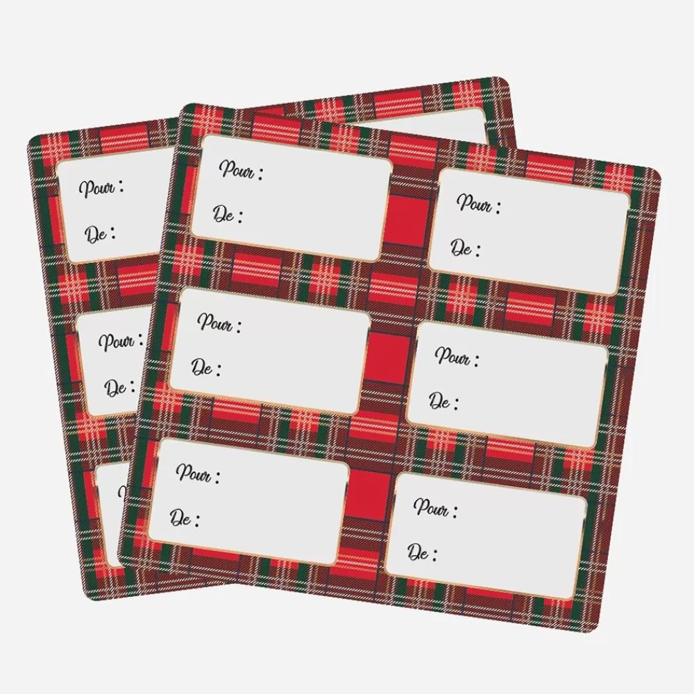 Sale 12 Tartan Gift Tags Gift Wrap