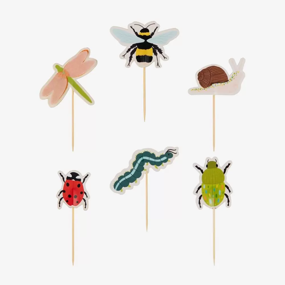 Flash Sale 12 Toppers Insectes Cake Toppers