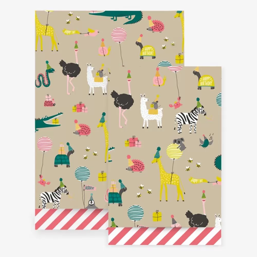 Cheap 1 Animal Party Paper Pouch Gift Bags