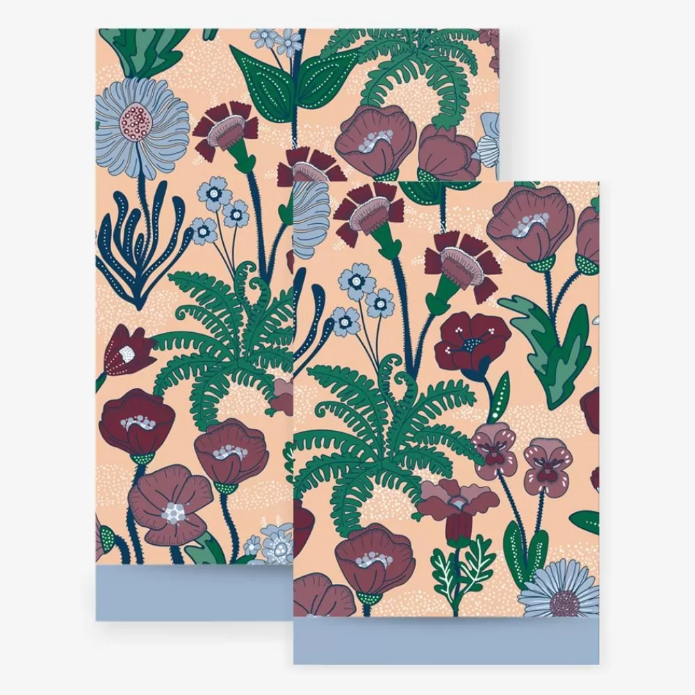 New 1 Burgundy Vintage Flower Paper Pouch Gift Bags