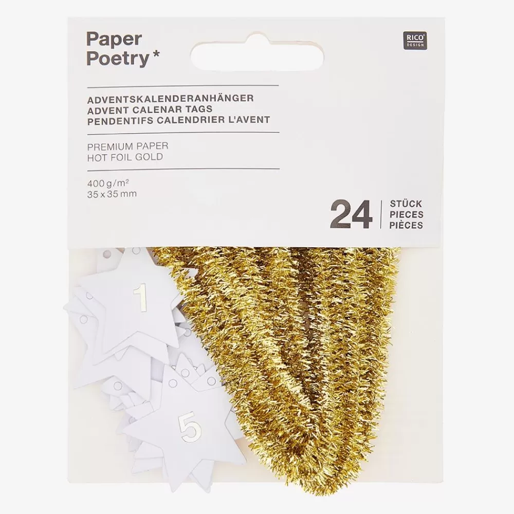 Fashion 24 White Star Gift Tags Gift Tags