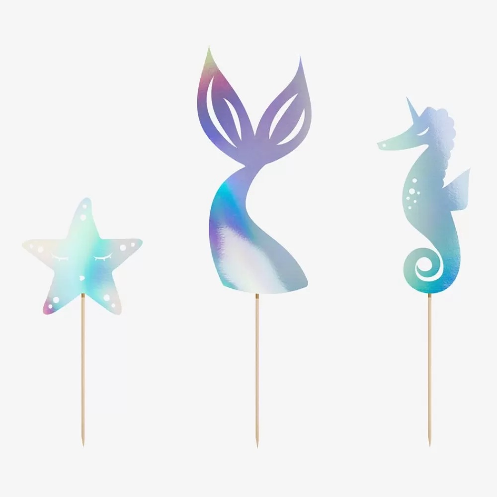 Flash Sale 3 Mermaid Toppers Cake Toppers