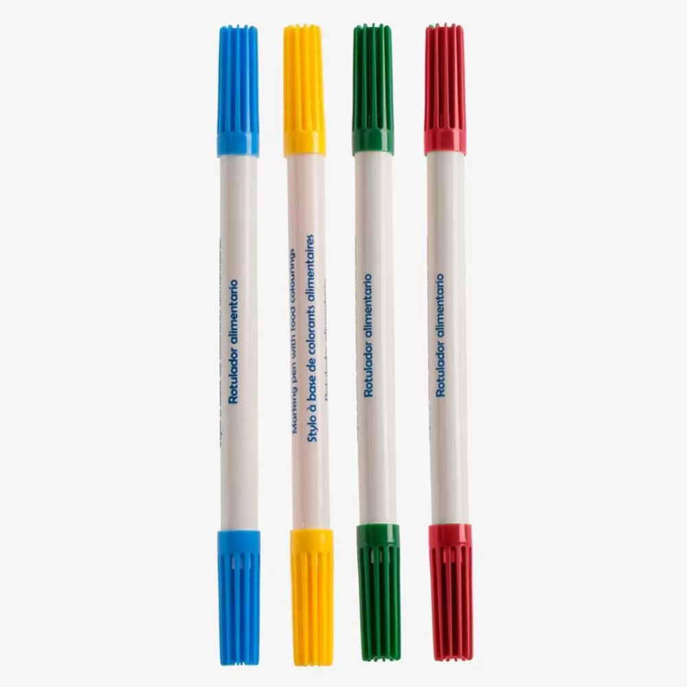 Best Sale 4 Multicolored Food Markers Edible Decoration