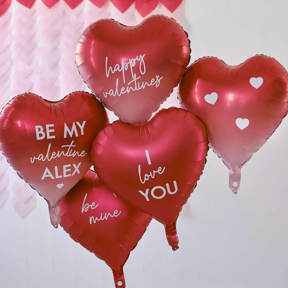 Cheap 5 Valentine'S Day Balloons To Personalize Shaped Helium Balloons