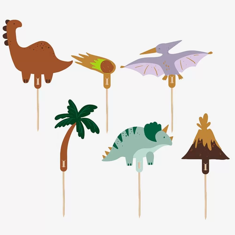 Cheap 6 Dinosaur Cake Toppers Cake Toppers