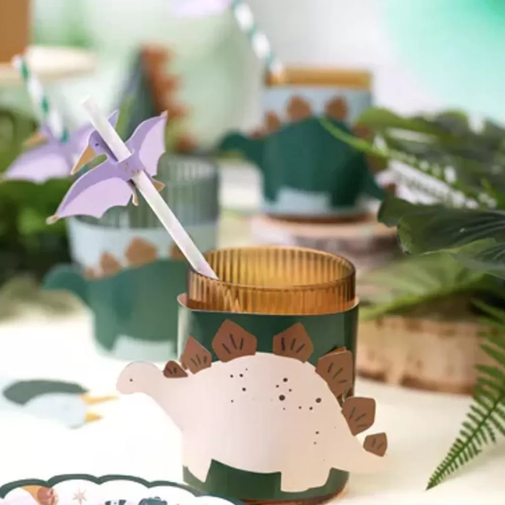 Fashion 6 Sleeves For 3D Dinosaur Cups Cups