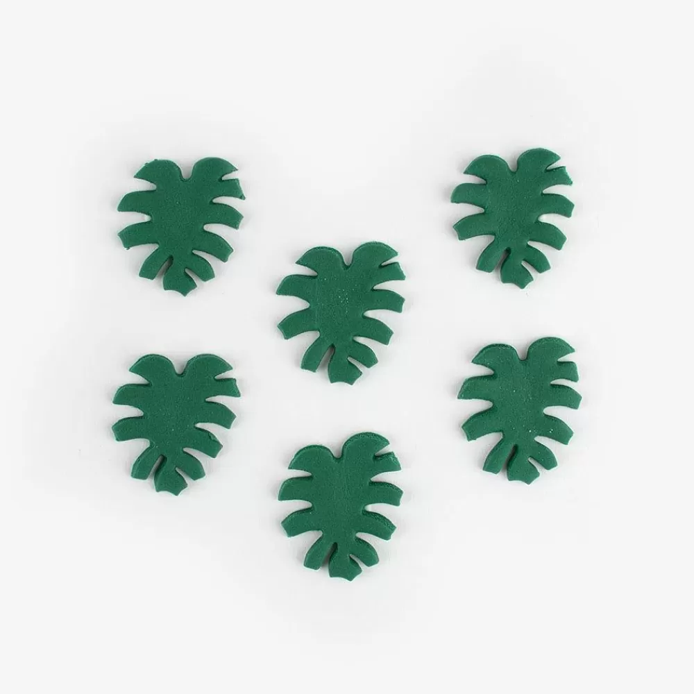Shop 6 Sugar Toppers - Tropical Leaf Edible Decoration