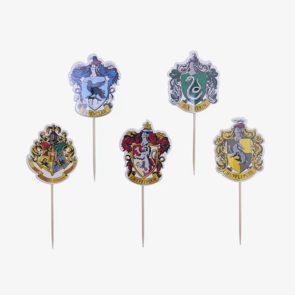 Flash Sale 6 Toppers Blason De Poudlard Cake Toppers