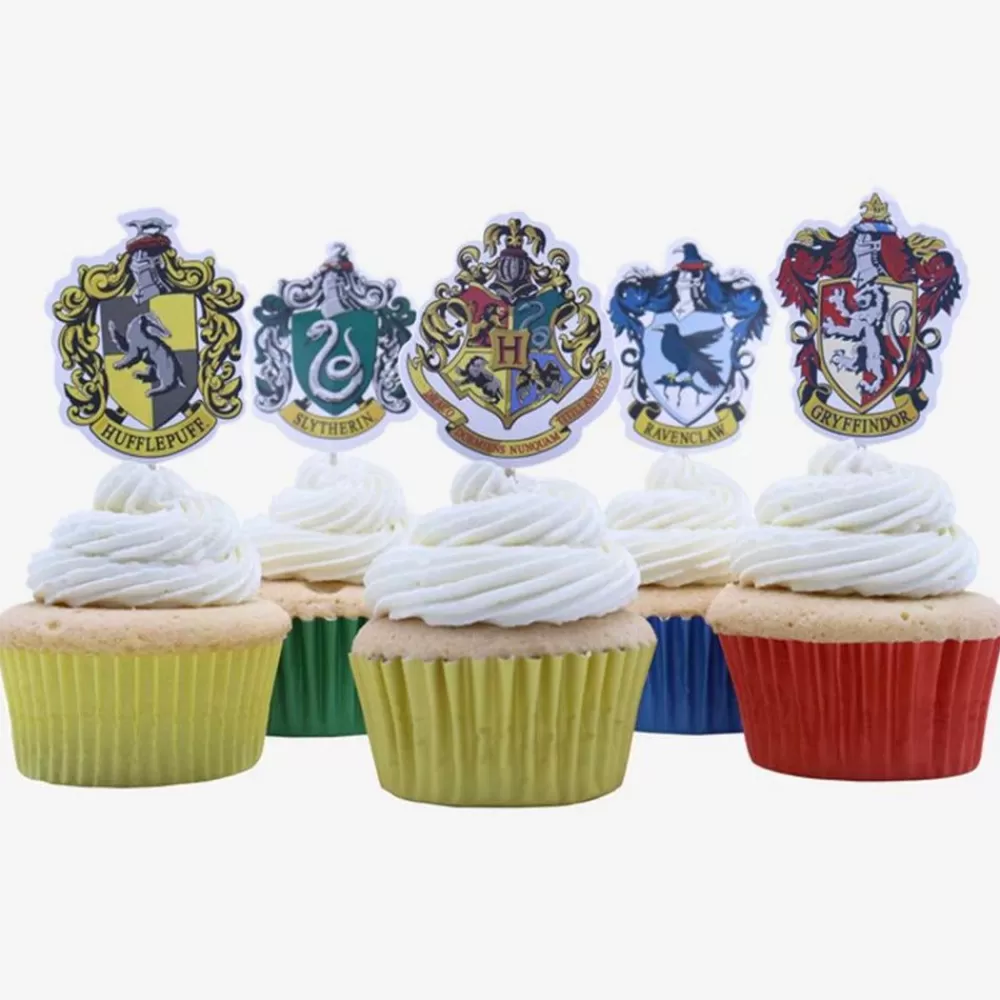 Flash Sale 6 Toppers Blason De Poudlard Cake Toppers