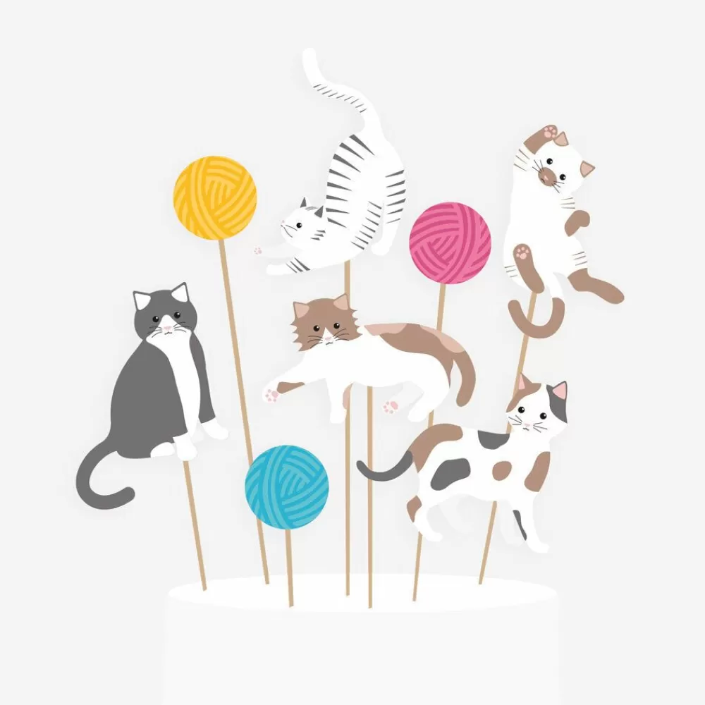 Flash Sale 8 Cat Toppers Cake Toppers