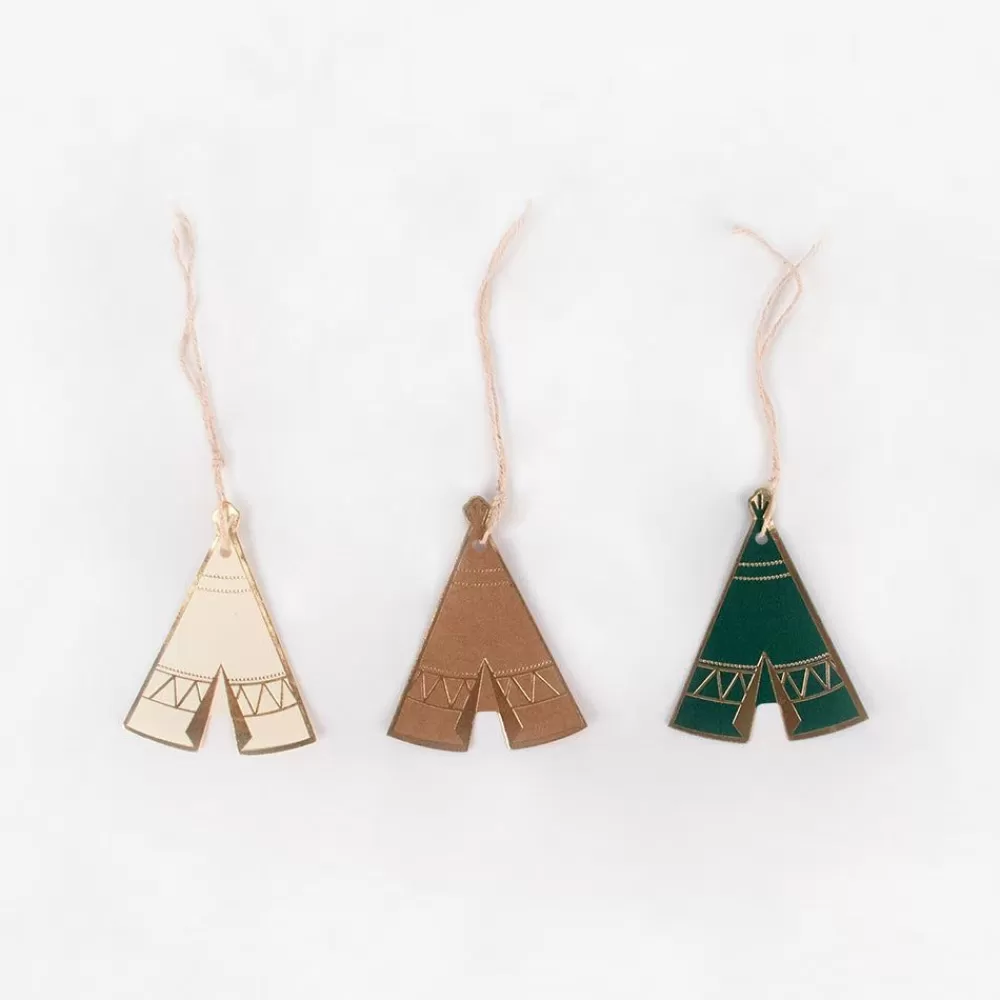 Fashion 8 Gift Tags Indian Teepee Place Marks