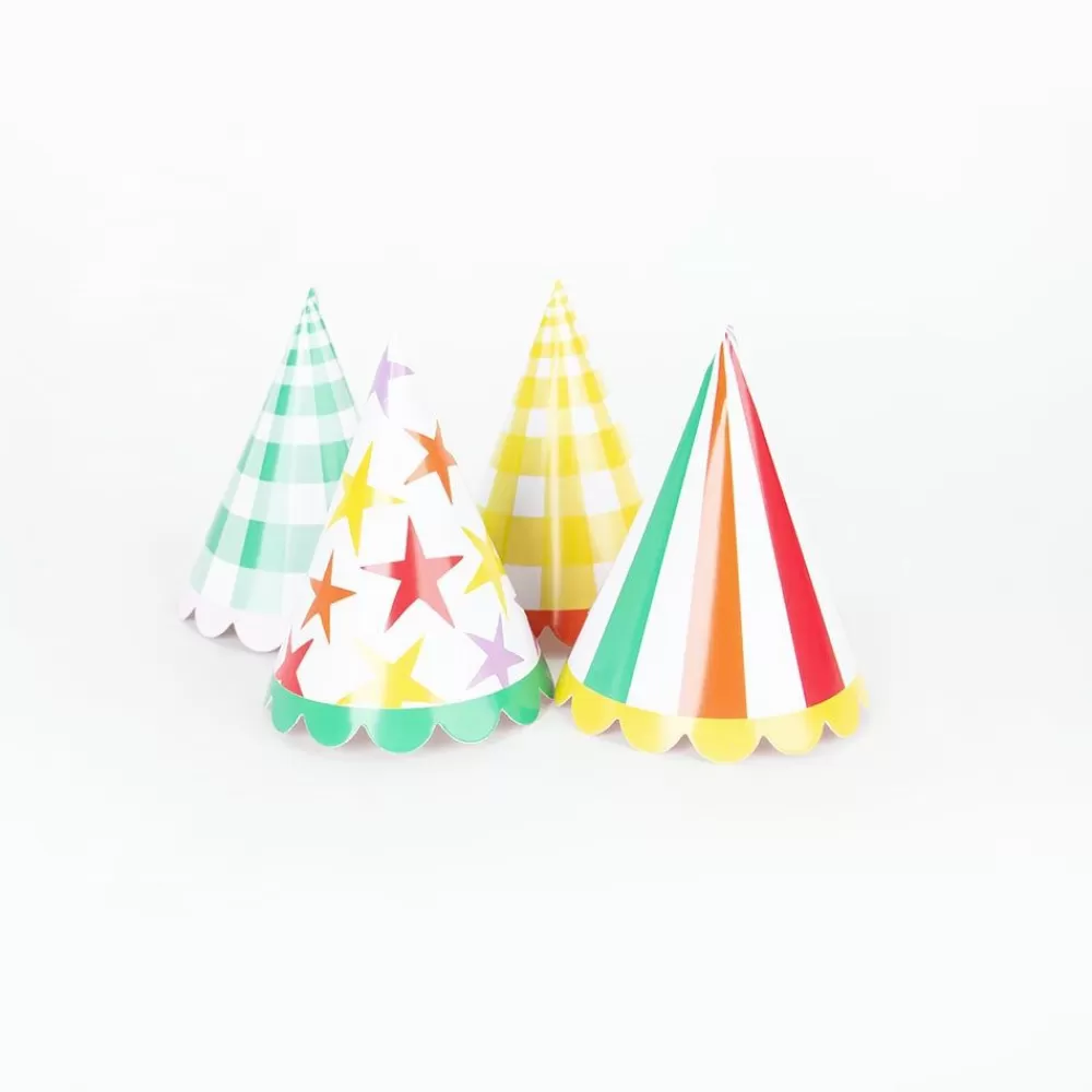 Hot 8 Mini Multi-Colored Pointed Hats Pointed Hats