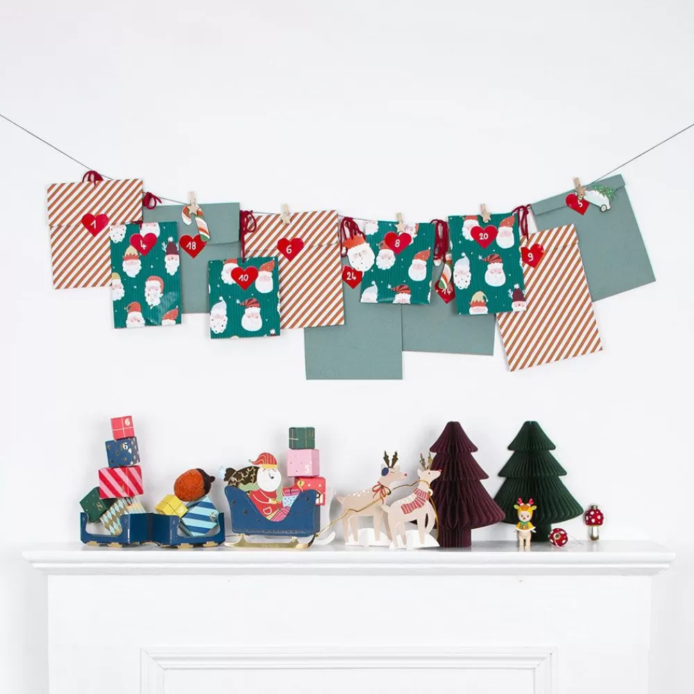 Sale Advent Calendar - Santa Calendar Kit Birthday Kits
