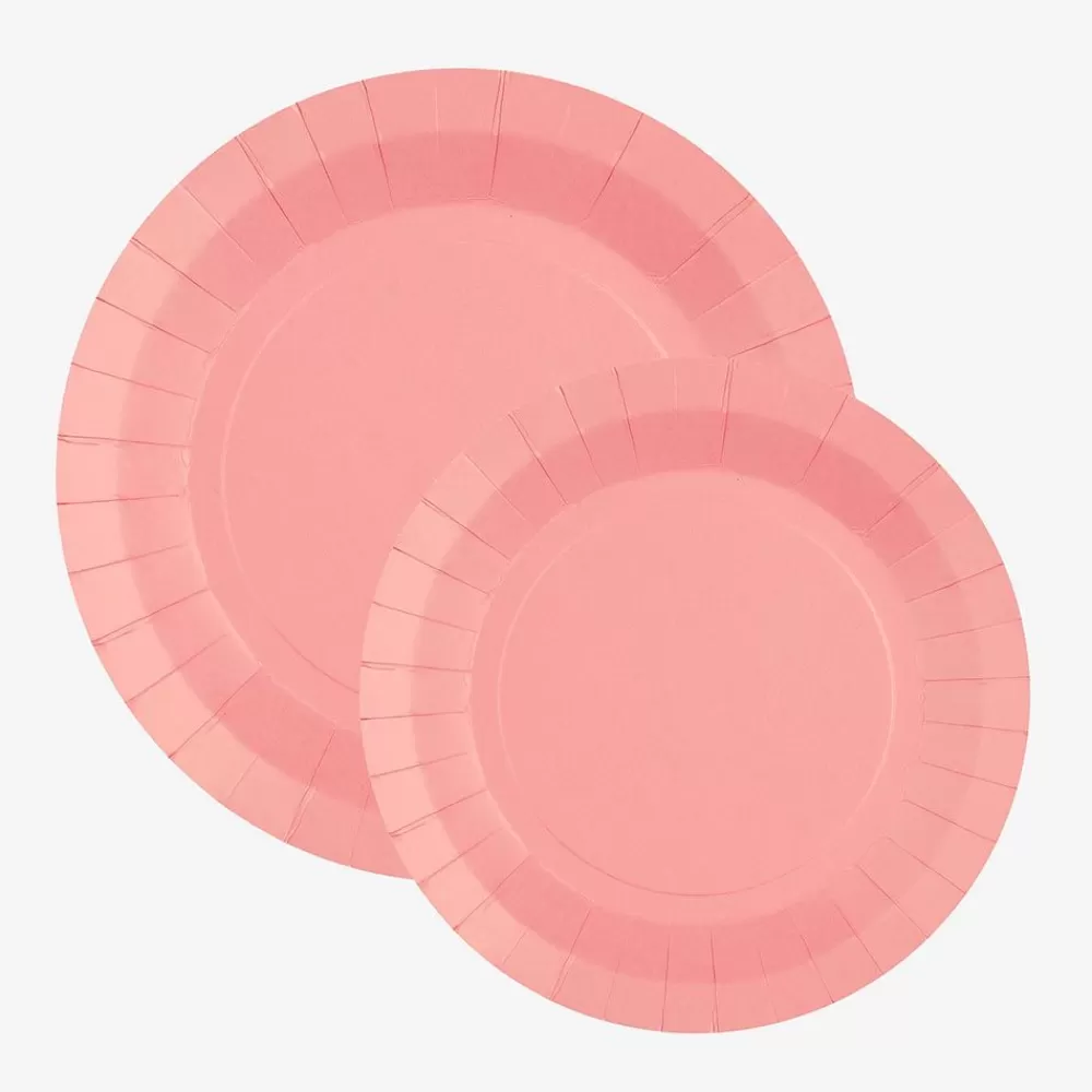 Best Assiette En Carton : 10 Assiettes Roses Plates