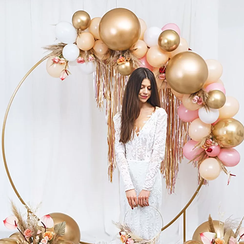 Best Sale Balloon: 1 Round Gold Chrome Balloon (60Cm) Plain Balloons