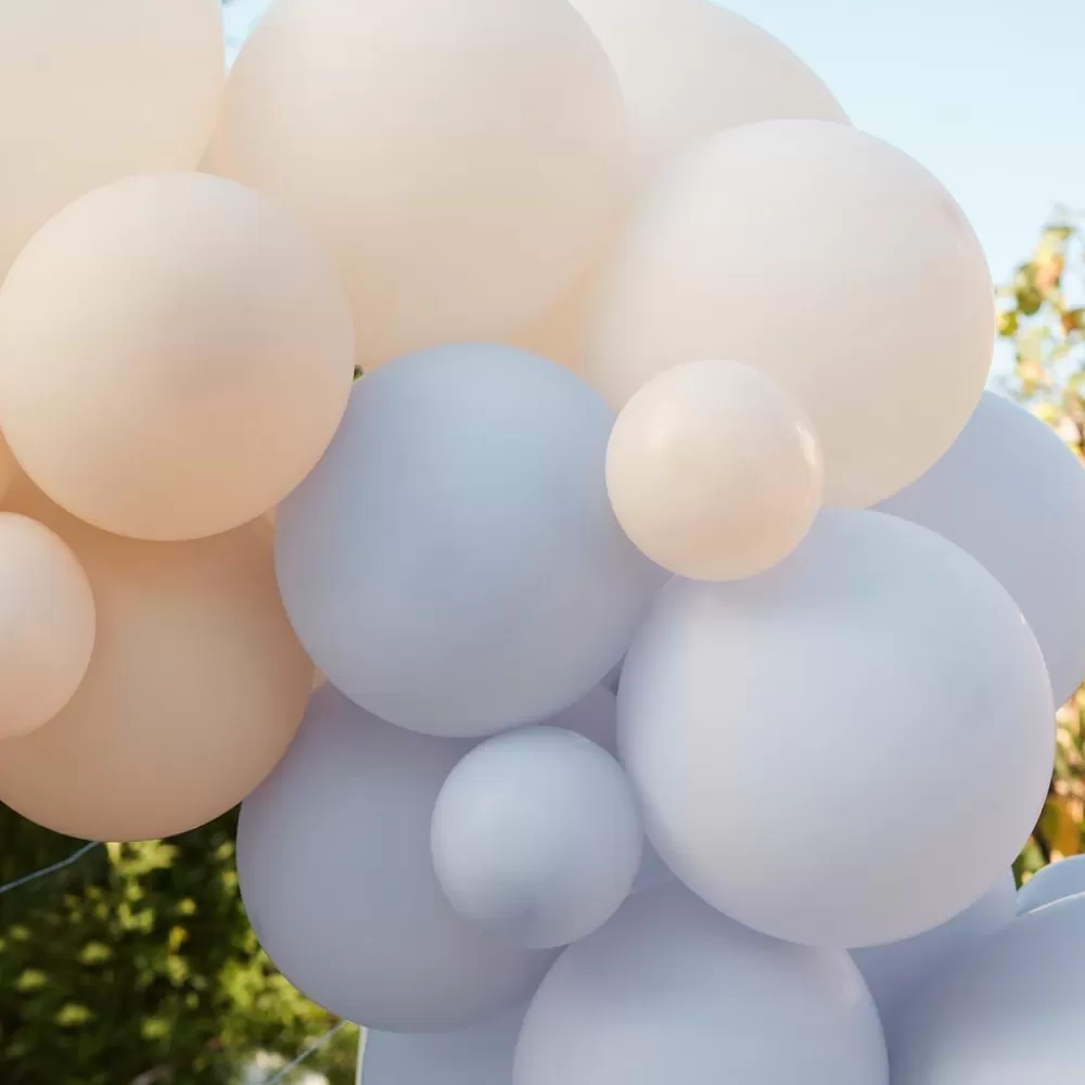 Cheap Balloon Arch: Blue And Nude Arch Balloon Arch