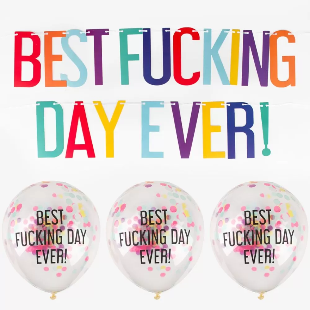 Flash Sale Best Fucking Day Ever Birthday Kit - Multicolor Photobooth
