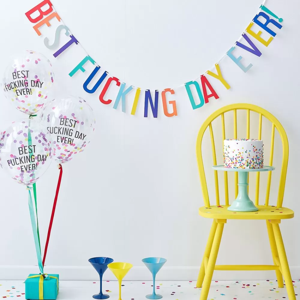 Flash Sale Best Fucking Day Ever Birthday Kit - Multicolor Photobooth