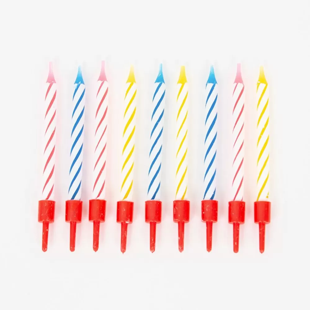 Store Birthday Candle: 20 Colored Candles Birthday Candles