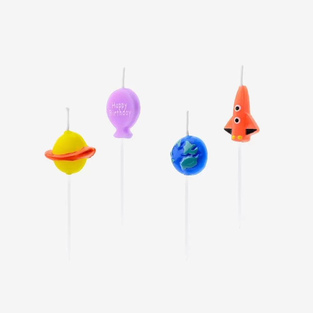 Cheap Birthday Candle: 4 Space Candles Birthday Candles