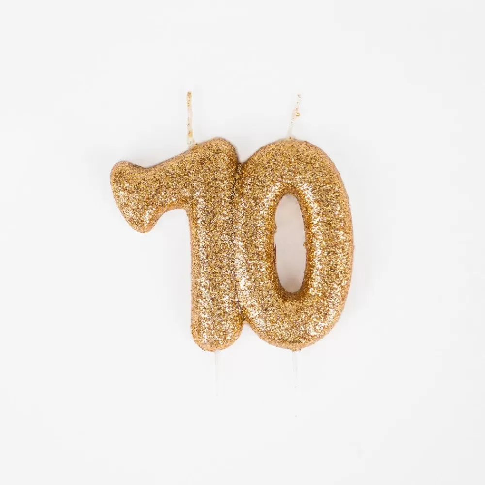 Best Sale Birthday Candle: 70 Gold Candle Birthday Candles