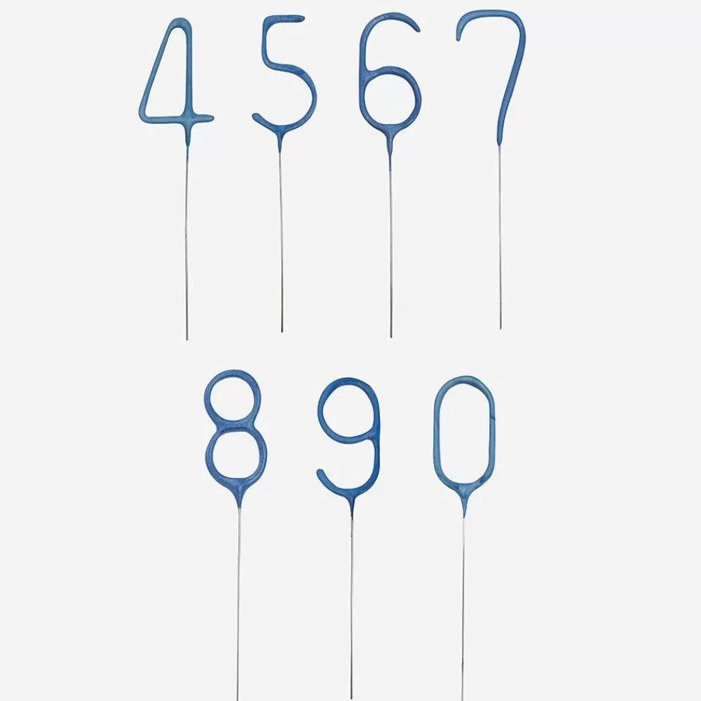 Flash Sale Birthday Candle: Blue Number Sparkler Birthday Candles