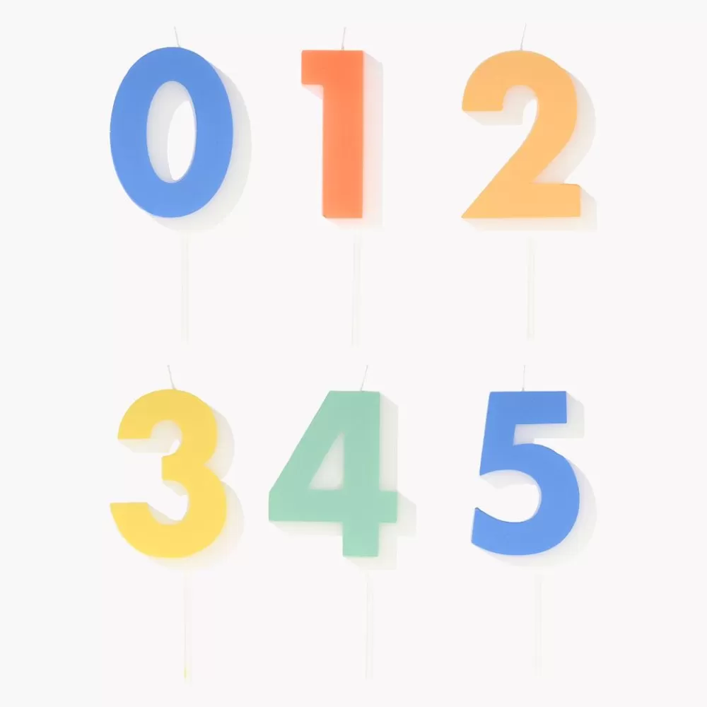 Hot Birthday Candle: Colored Number Candle Birthday Candles