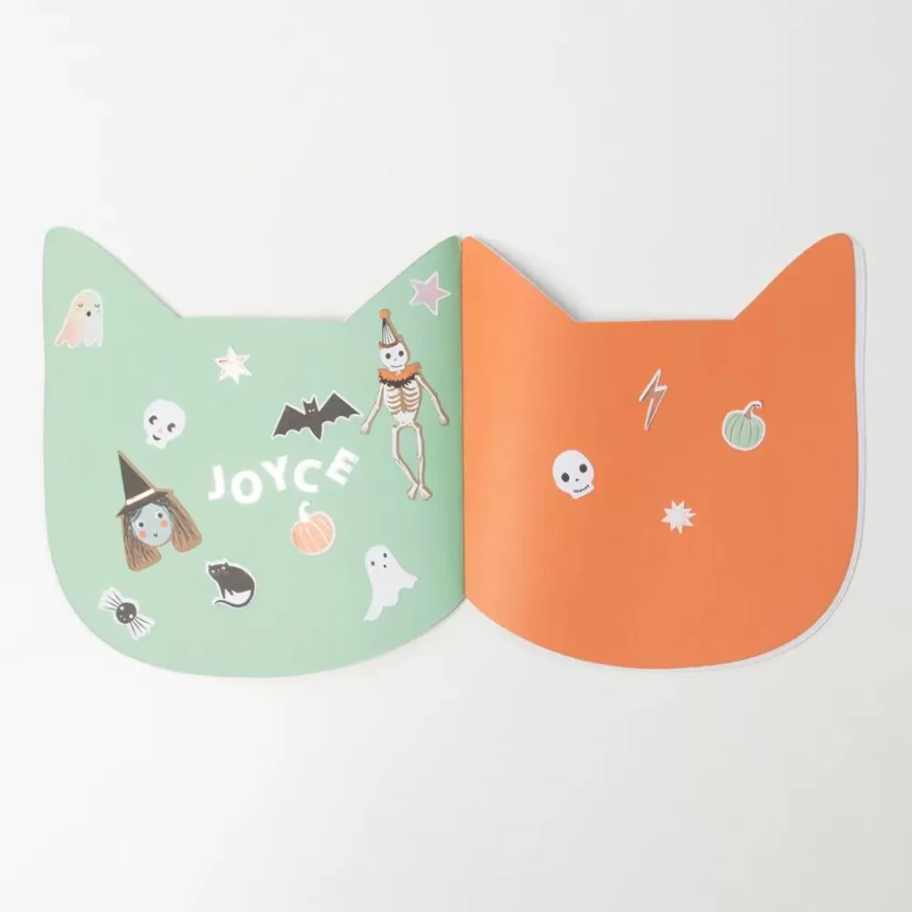 Outlet Black Cat Notebook With Coloring And Stickers Stickers And Stickers