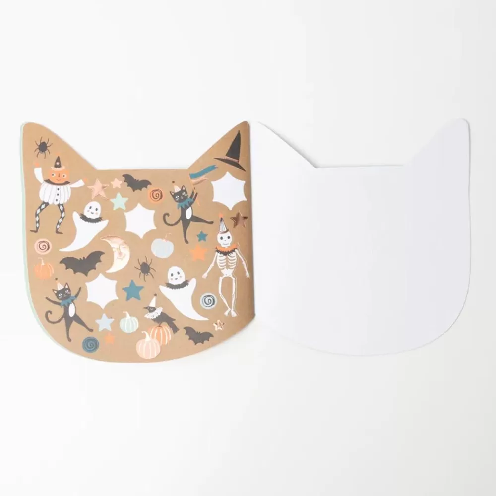 Outlet Black Cat Notebook With Coloring And Stickers Stickers And Stickers