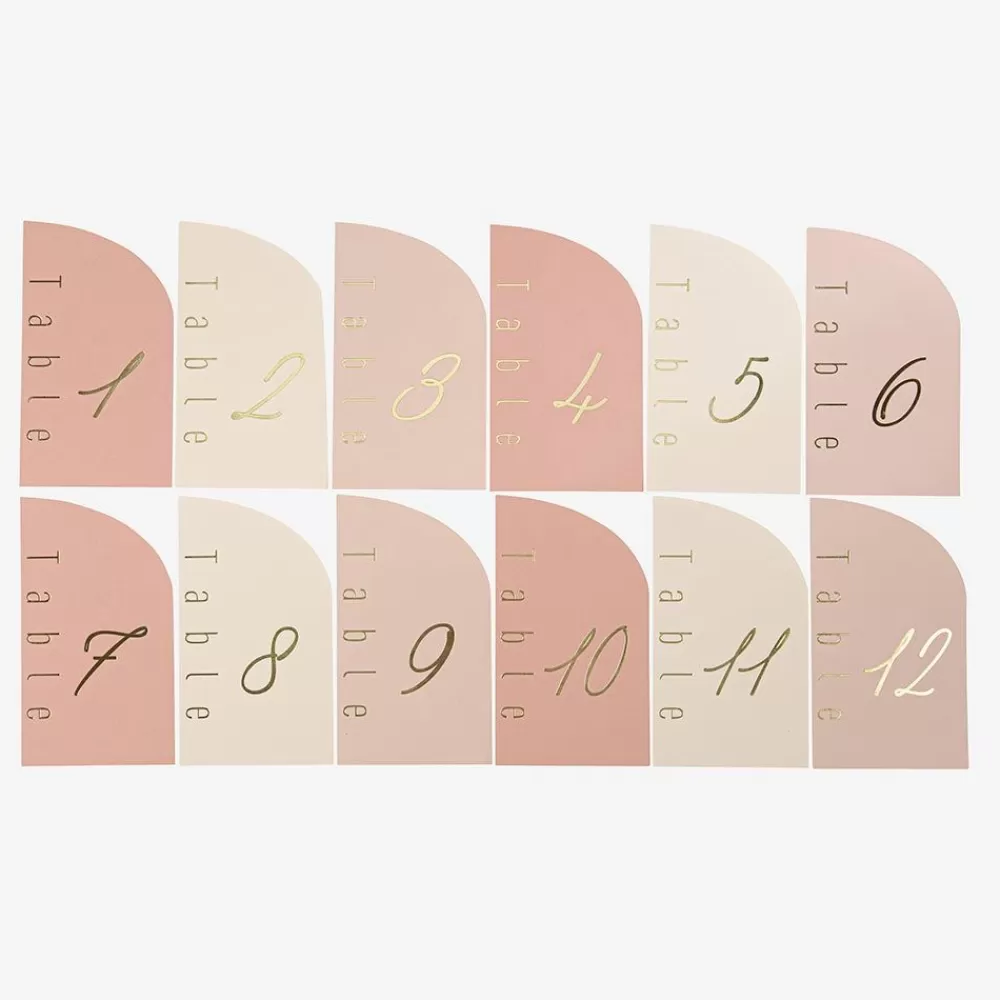 Best Blush Wedding Table Brand (12) Place Marks