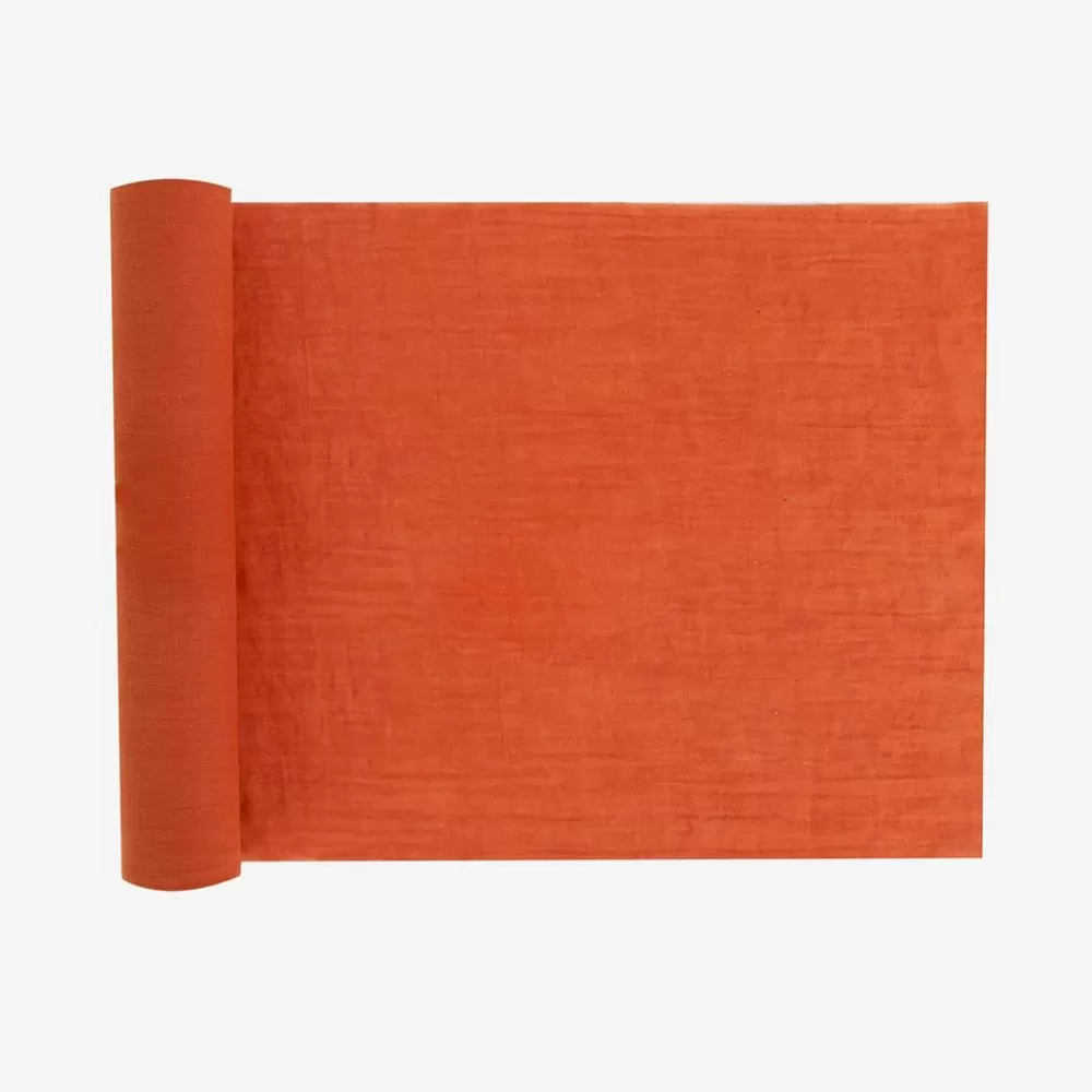 Store Burnt Earth Muslin Table Runner Tablecloths & Table Runners