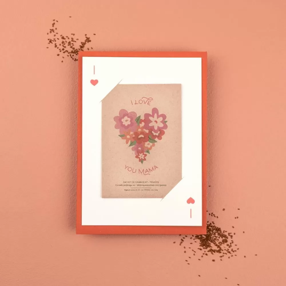 New Card And Seeds: I Love You Mama Greeting Cards