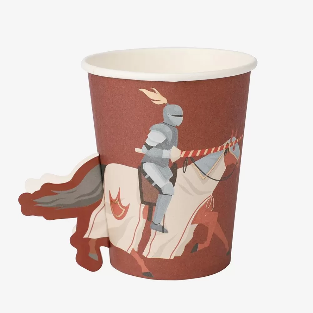 Cheap Cardboard Cup: 8 3D Knight Cups Cups