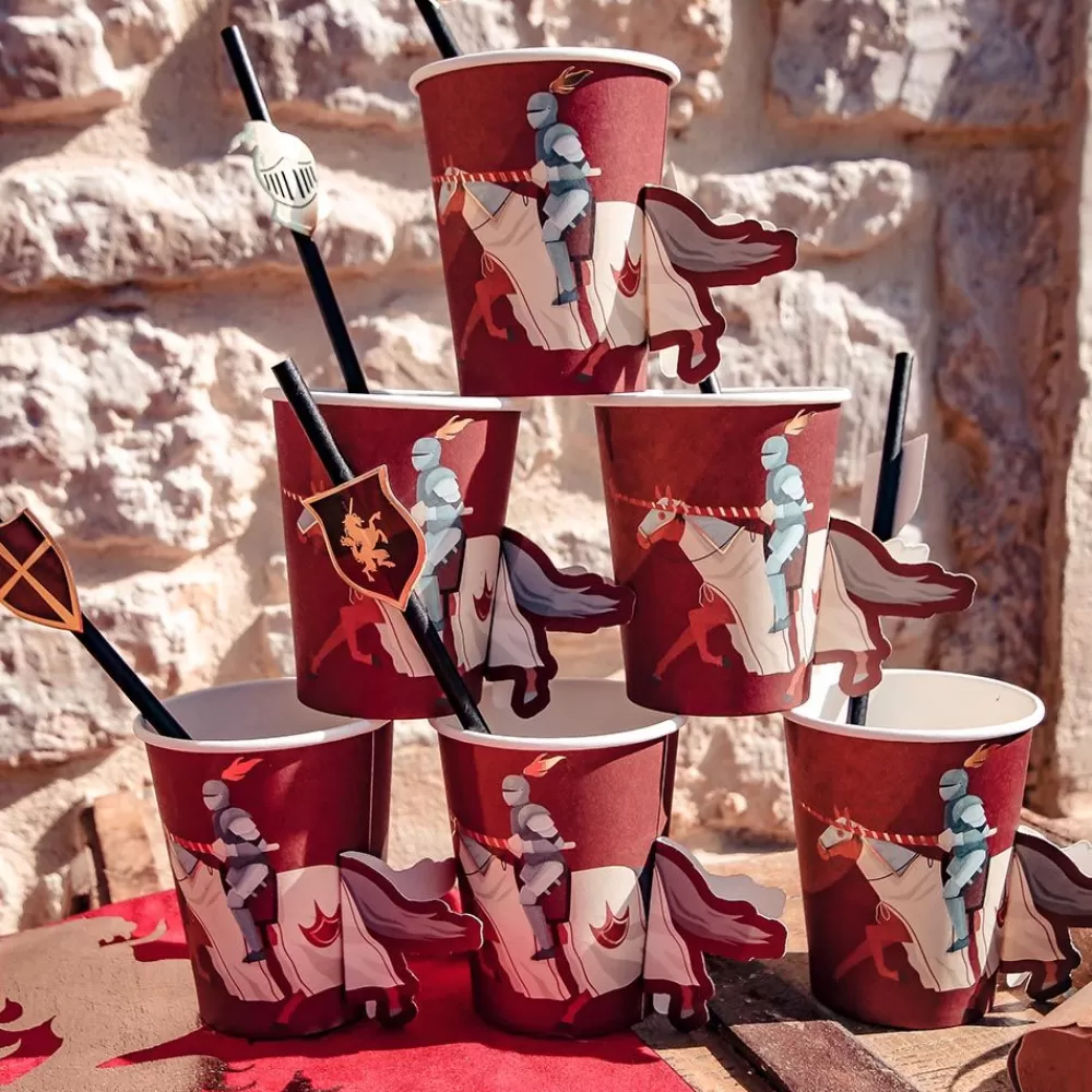 Cheap Cardboard Cup: 8 3D Knight Cups Cups