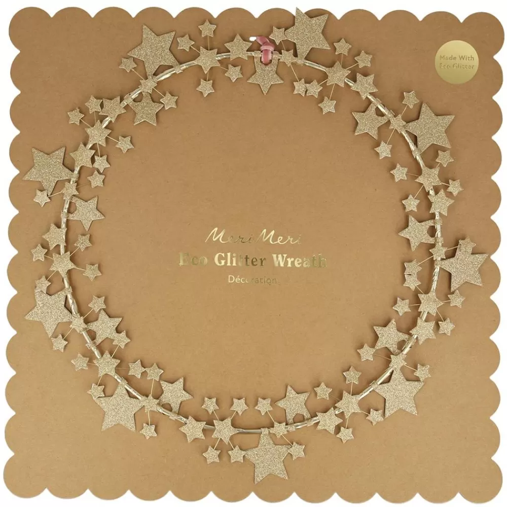 christmas_wreath_golden_stars_3.webp Best Christmas Wreath Golden Stars Wall Decorations