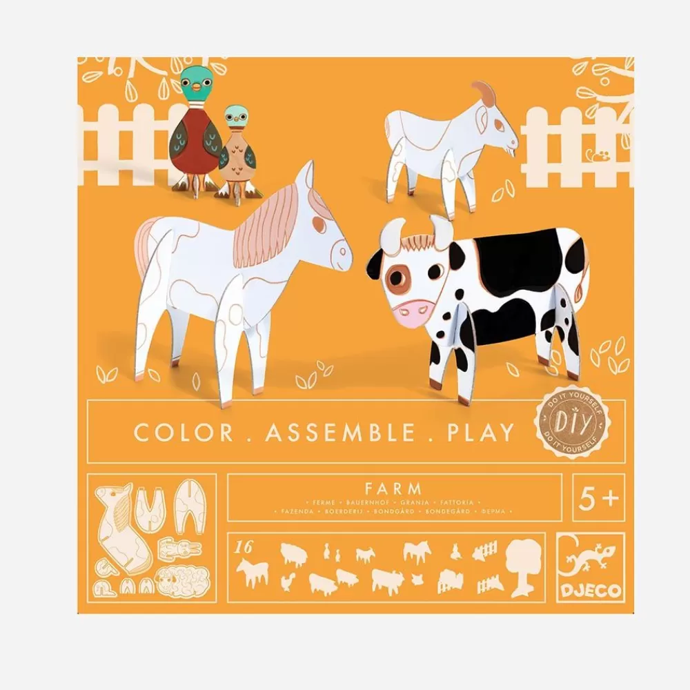 Store Coloring And Assembly Activity: Farm Coloring Pages