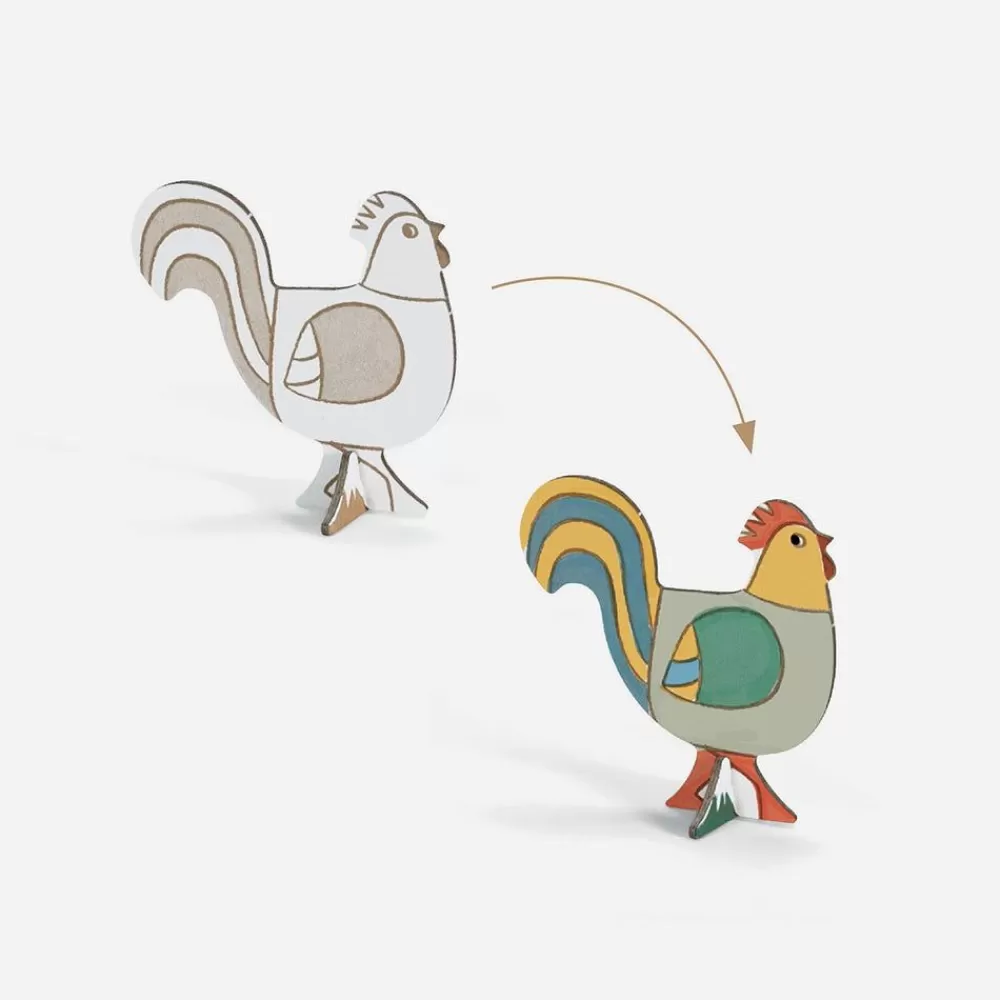 Store Coloring And Assembly Activity: Farm Coloring Pages