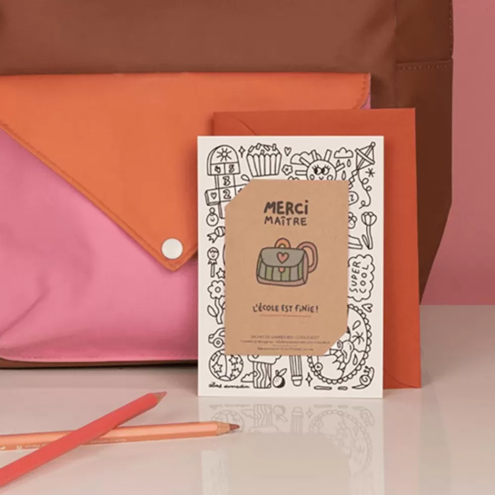 Fashion Coloring Card And Seeds To Sow: Thank You Master Greeting Cards