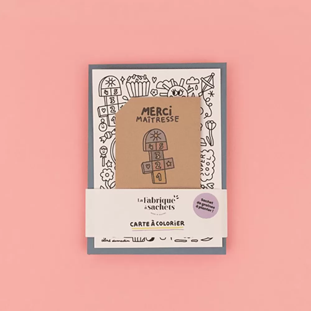 Discount Coloring Card And Seeds To Sow: Thank You Mistress Greeting Cards