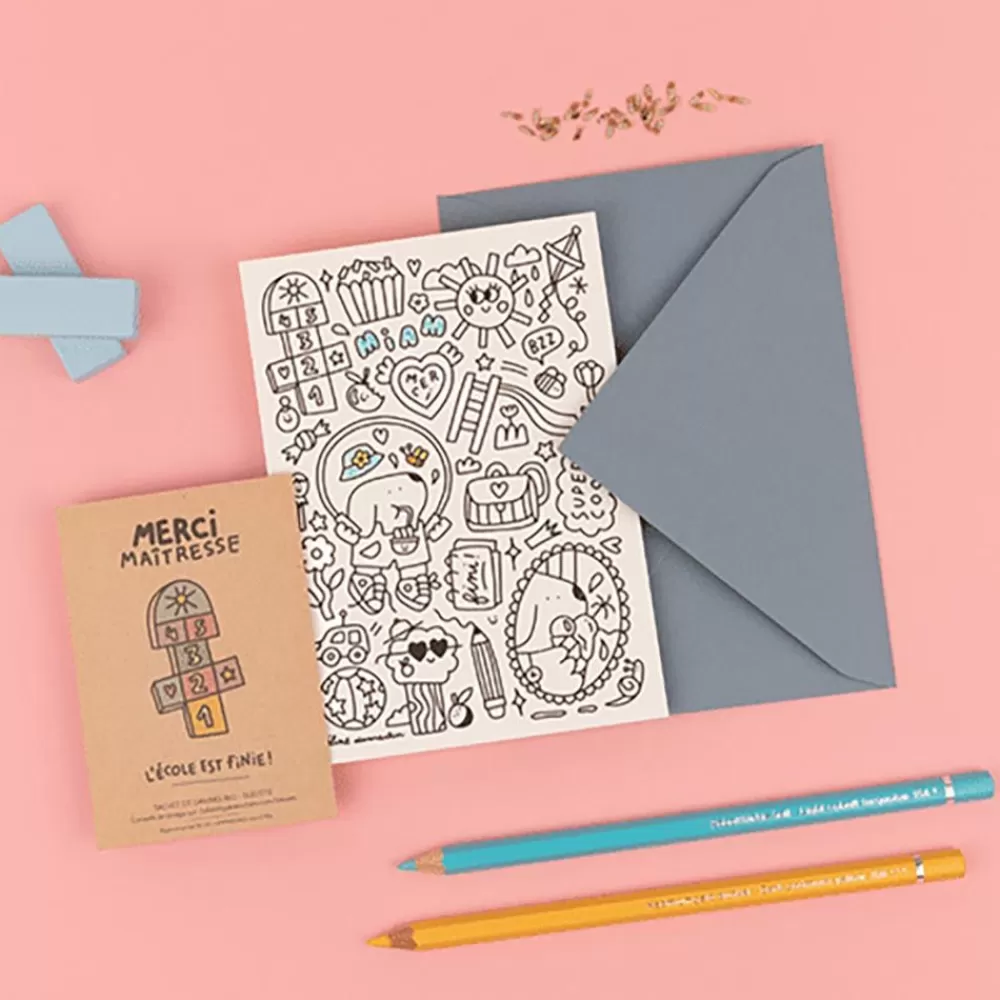Discount Coloring Card And Seeds To Sow: Thank You Mistress Greeting Cards