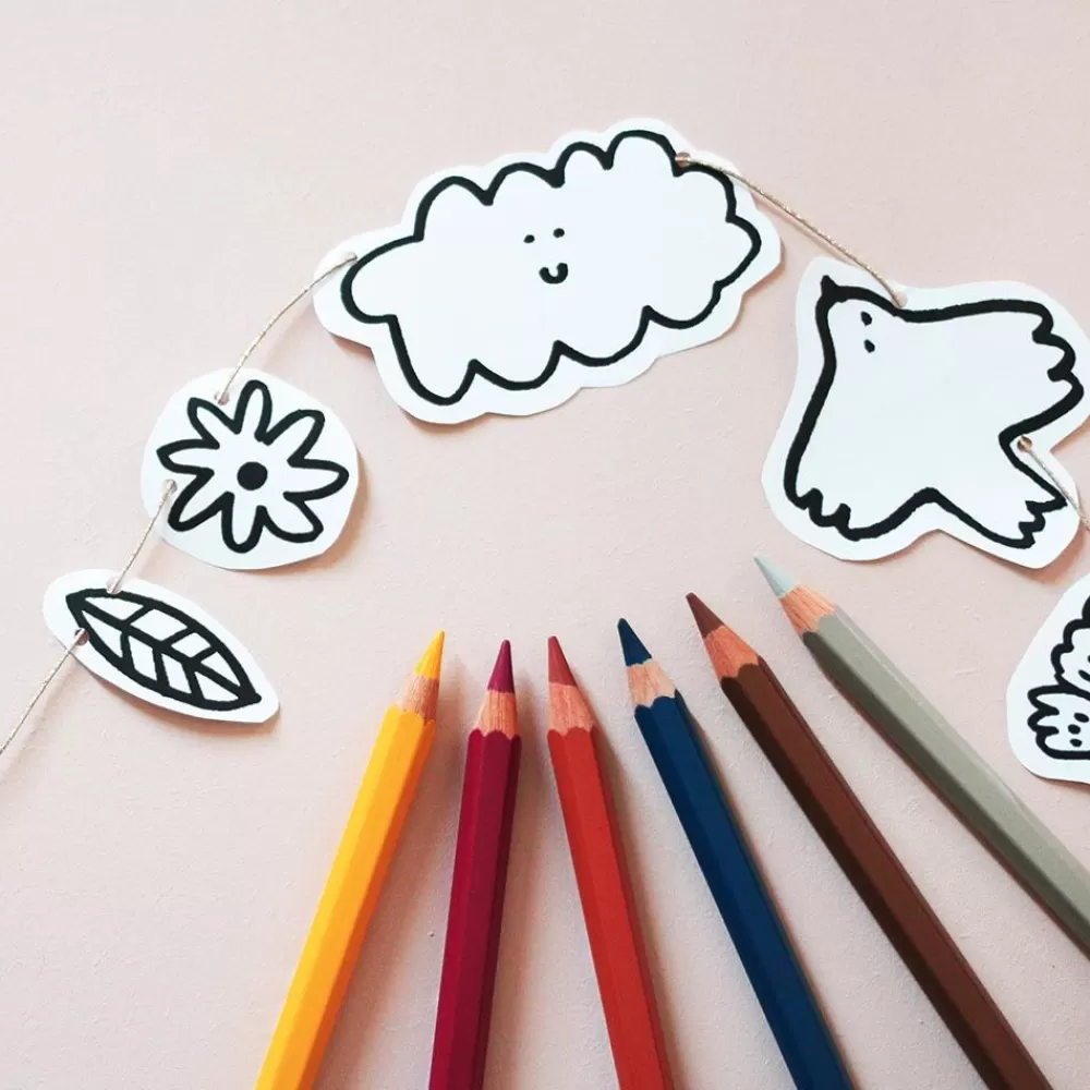 Outlet Creative Kit: 1 Sky Garland To Create And Color Garlands