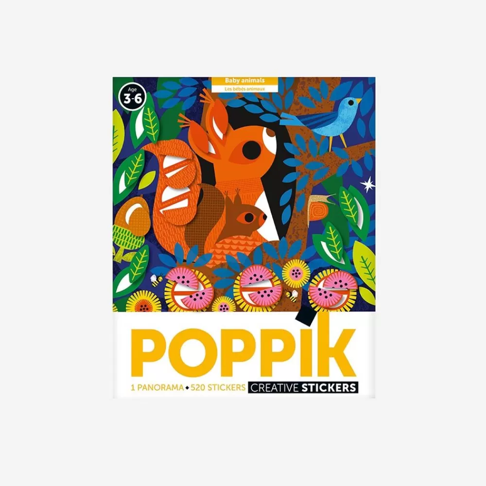 Discount Creative Poster + 520 Stickers: Baby Animals Stickers And Stickers