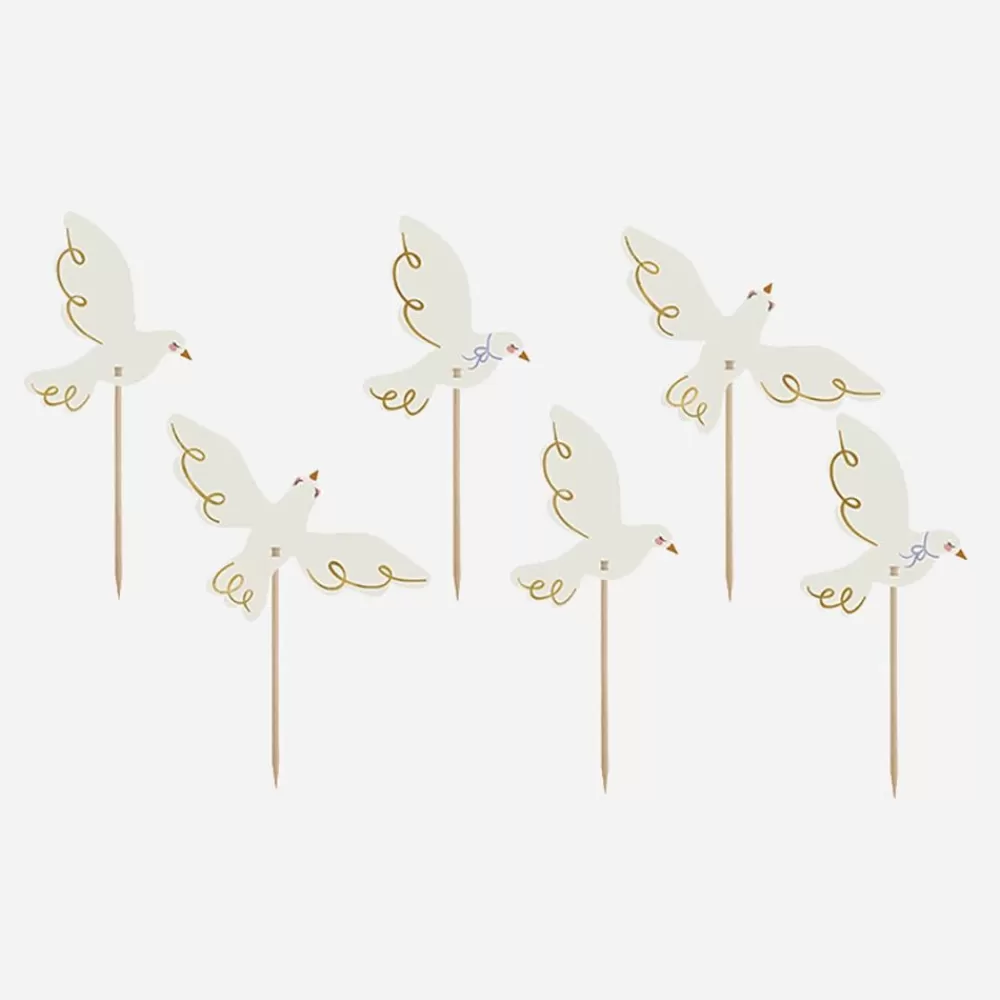 Discount Dove Toppers (6) Cake Toppers