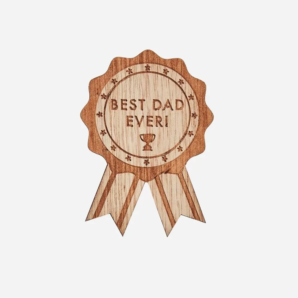 Flash Sale Father'S Day Badge 'Best Dad Ever' Jewelry, Barrettes, Pins