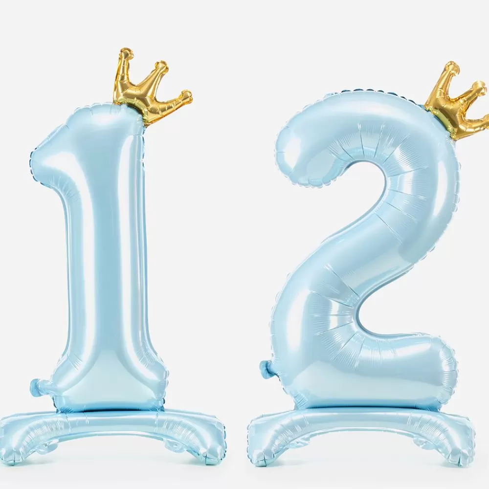 Outlet Giant Air Balloon - Light Blue Number Balloon Number Balloons